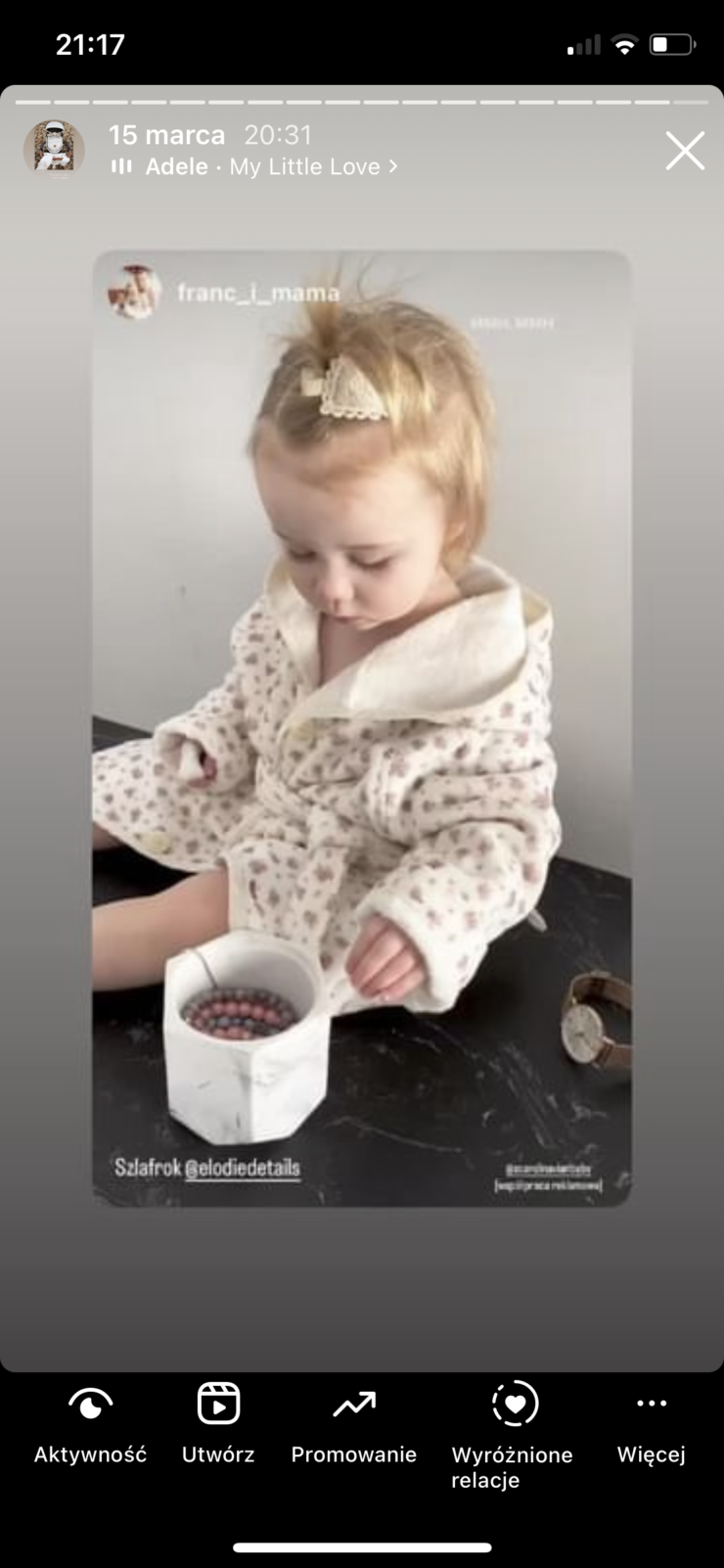 Elodie Details – szlafrok dla dzieci – Autumn Rose 1-3 lata