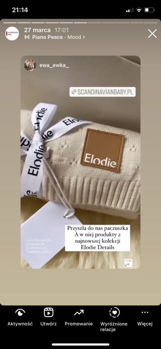 Elodie Details – Organizer – Creamy White – Kocyk Pointelle – Creamy White