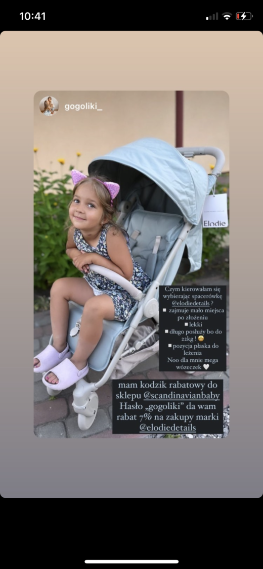 Elodie Details – wózek spacerowy MONDO – Pebble Green – pałąk do wózka Elodie MONDO, Moonshell