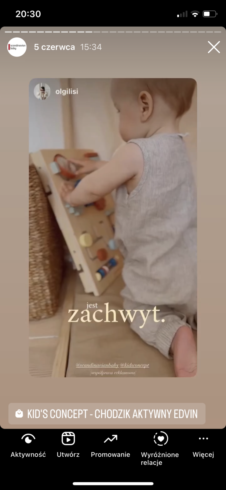 Kid's Concept - Chodzik aktywny EDVIN