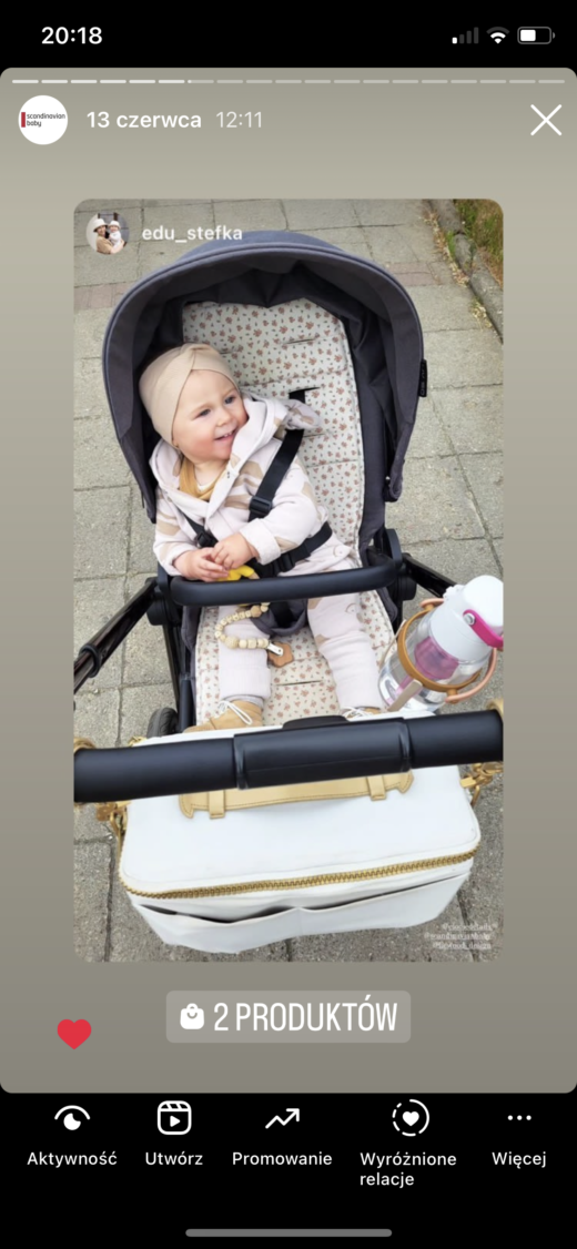 Elodie Details – Organizer – Creamy White – Miękka wkładka do wózka – Autumn Rose