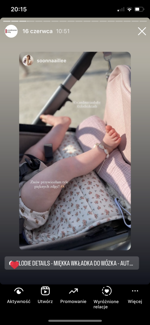Elodie Details – Miękka wkładka do wózka – Autumn Rose