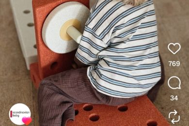 MODU Dreamer set – Kreatywne klocki rozwijające motorykę dużą, pomarańczowy