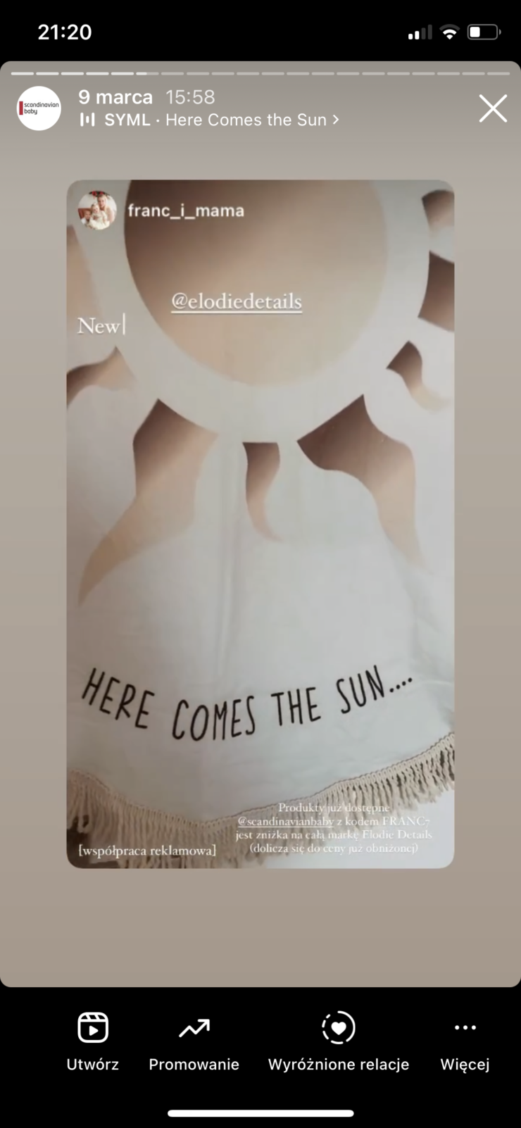 Elodie Details - mata piknikowa - The Sun