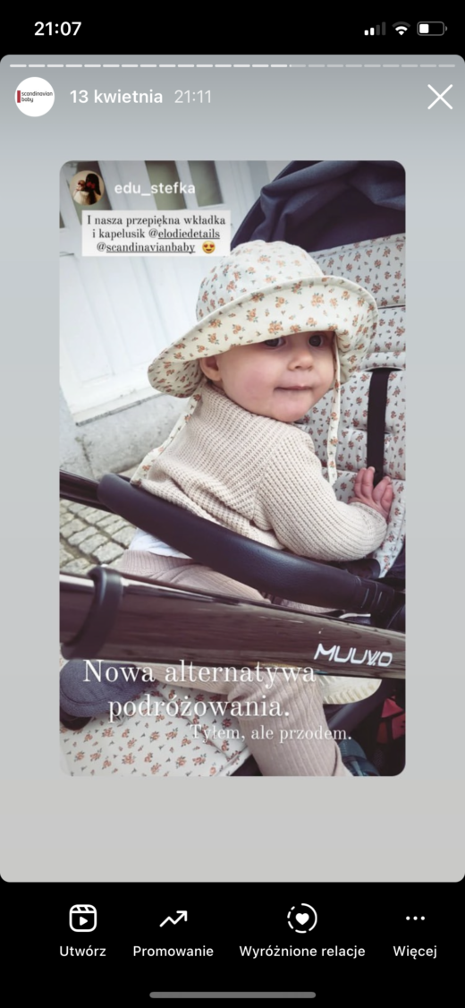 Elodie Details – Kapelusz przeciwsłoneczny – Autumn Rose 6-12 miesięcy – Miękka wkładka do wózka – Autumn Rose