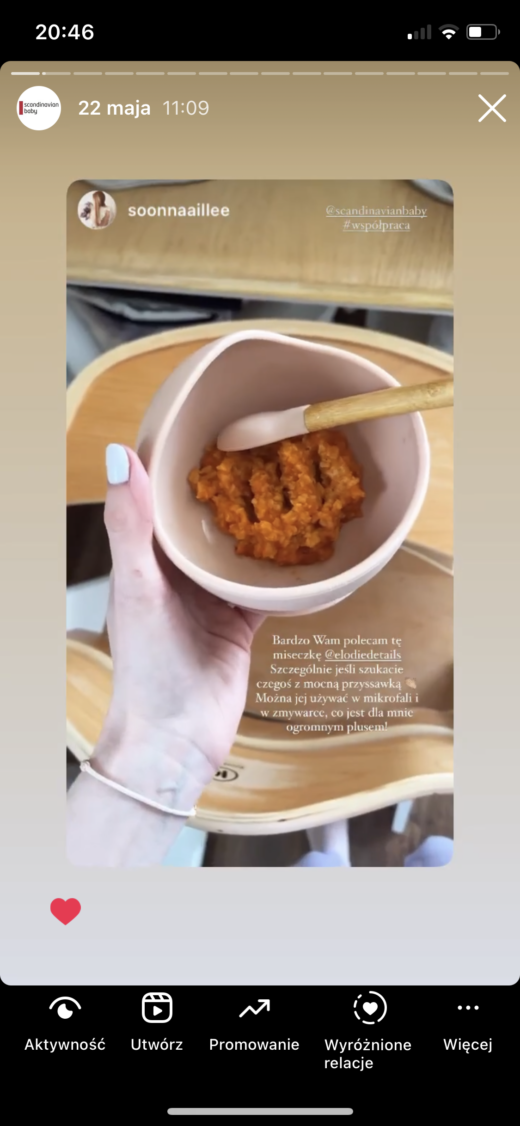 Elodie Details – Zestaw do karmienia – miseczka i łyżeczka – Blushing Pink