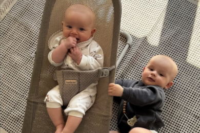 simplybypola – 06.2025 – BABYBJORN – leżaczek BLISS MESH – Szary Beż