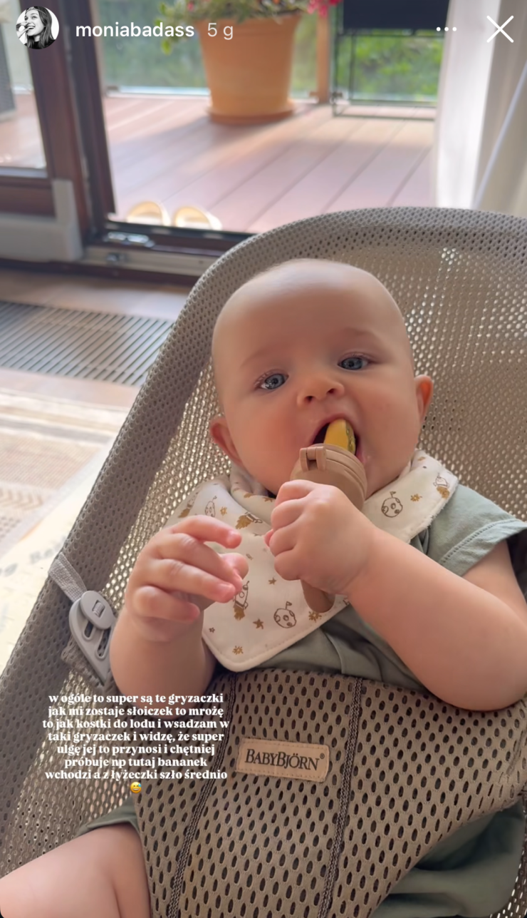 leżaczek babybjorn szary beż