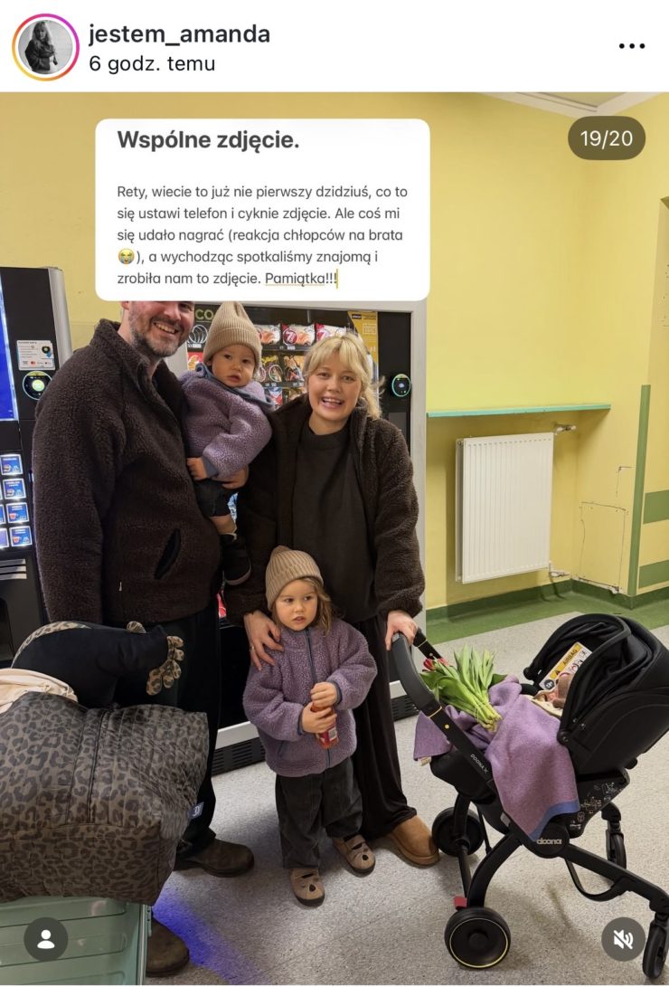 doona x rodzina wychodzi ze szpitala