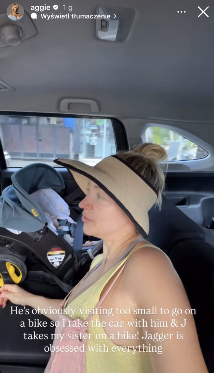 aggie z dzieckiem w doonie