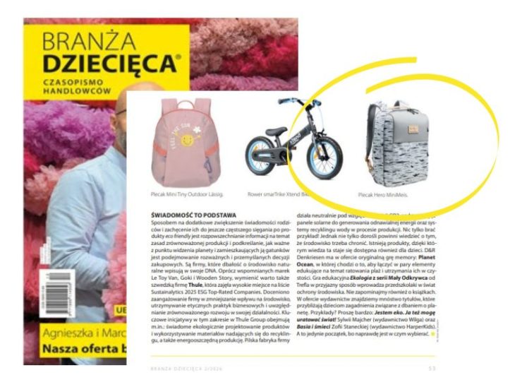 plecak hero minimeis dla rodzica