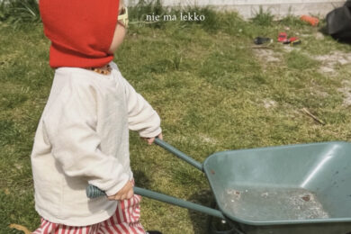 taczka do zabawy w ogrodzie