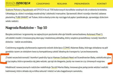 top 10 nagroda rodziców